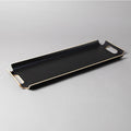 WOODEN TRAY 55CMX20CM BLACK (202107412)