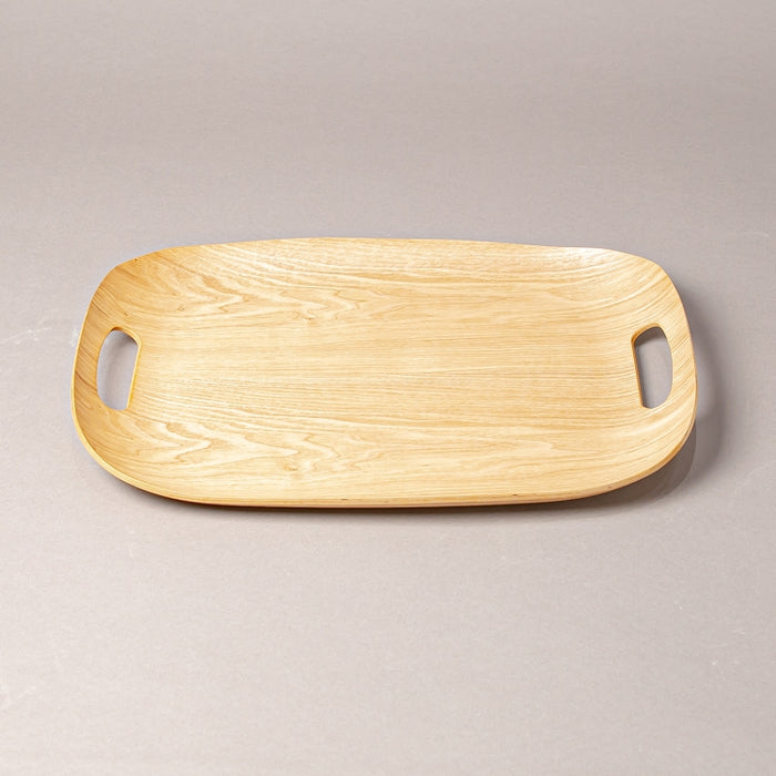 WOODEN TRAY OVAL 45CMX32CM NATURAL (202107431)