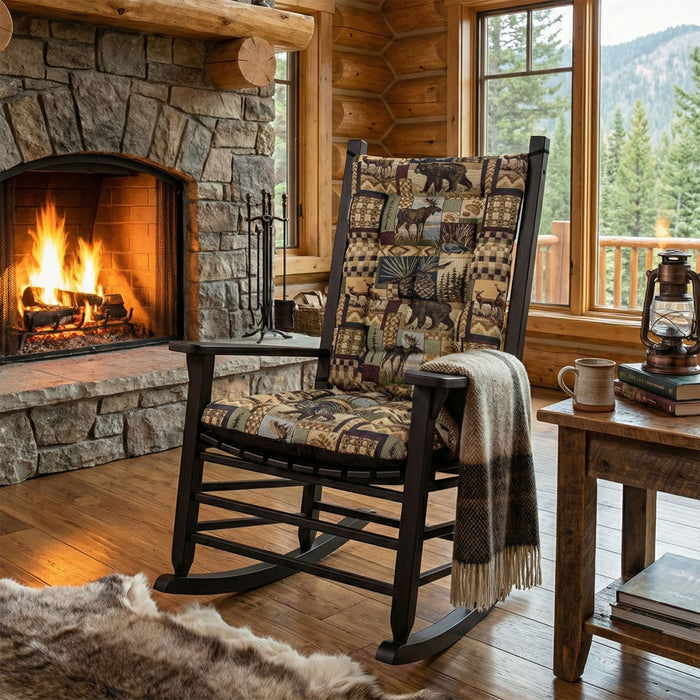 Woodlands Peters Cabin Rocking Chair Cushions  - Latex Foam