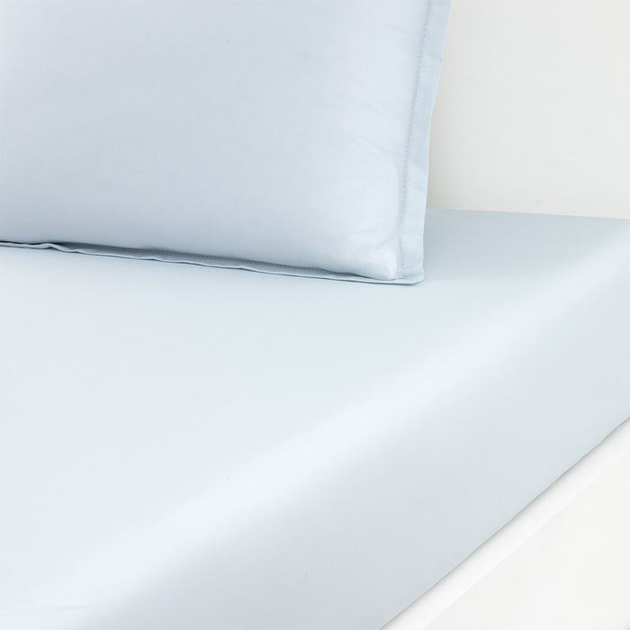 Yves Delorme Batiste Fitted Sheet - Aqua