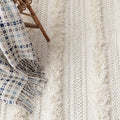 Zhara Stripe Ivory Handwoven Performance Rug Rug By Annie Selke