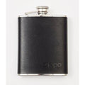 Zippo 6oz. Stainless Steel Flask - Leather Wrapped - Hill and Dale Outdoors